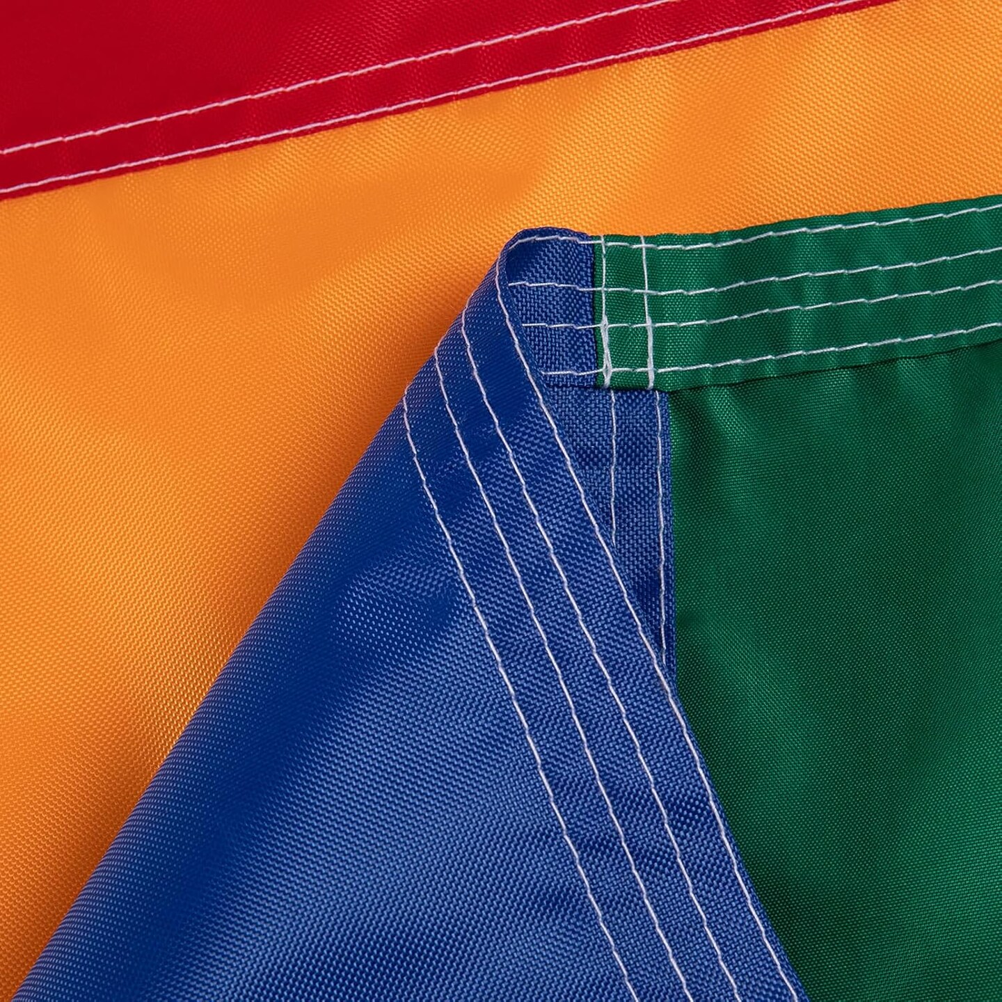 Gay Pride Rainbow Flag 3x5 FT,Heavy-Duty 420D Nylon Outdoor Gay Flag,Sewn Stripes UV Fade Resistant and Tough Brass Grommets&#xFF08;3 by 5 Foot)