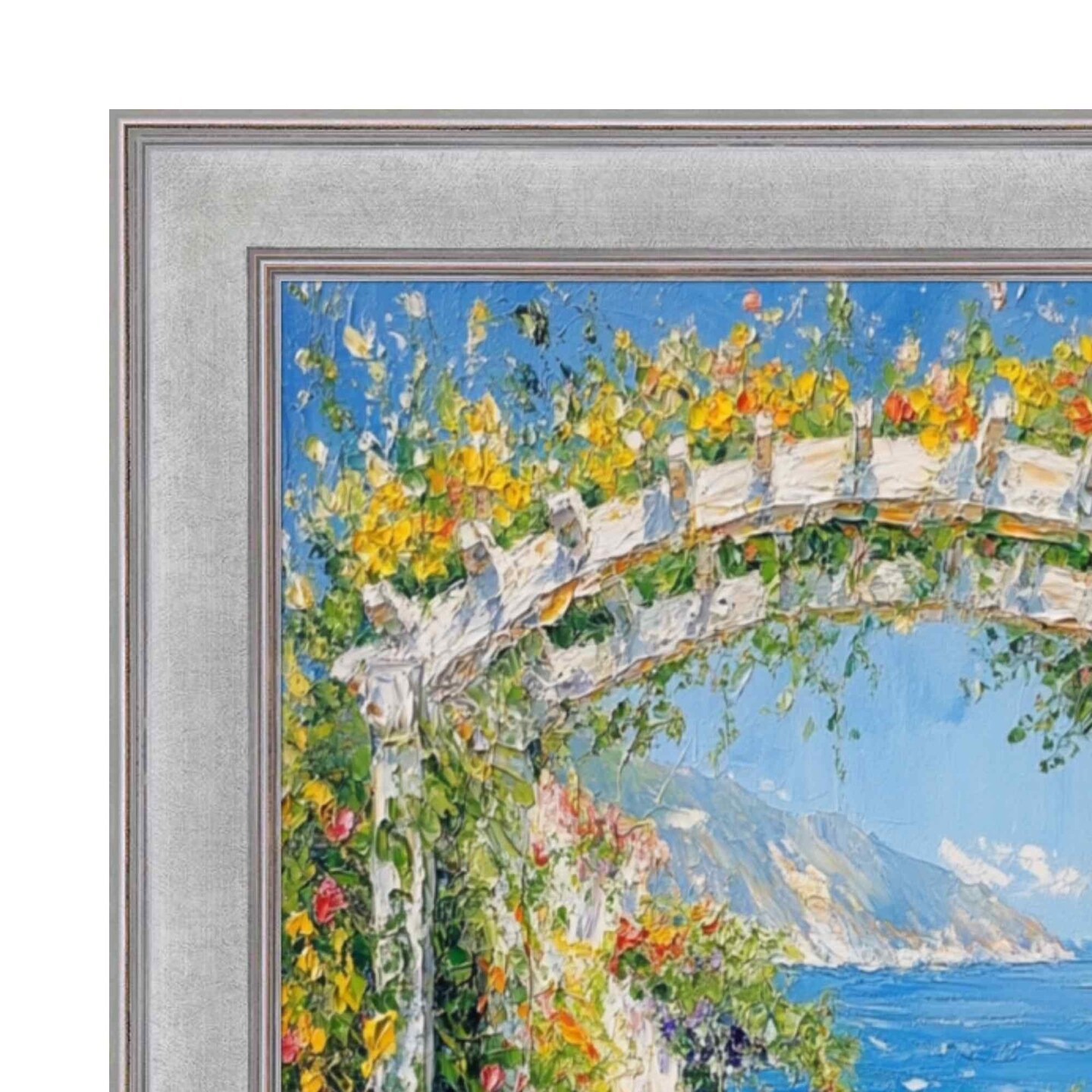 Modern Contemporary Silver Flat Picture Frame 12x24 frame