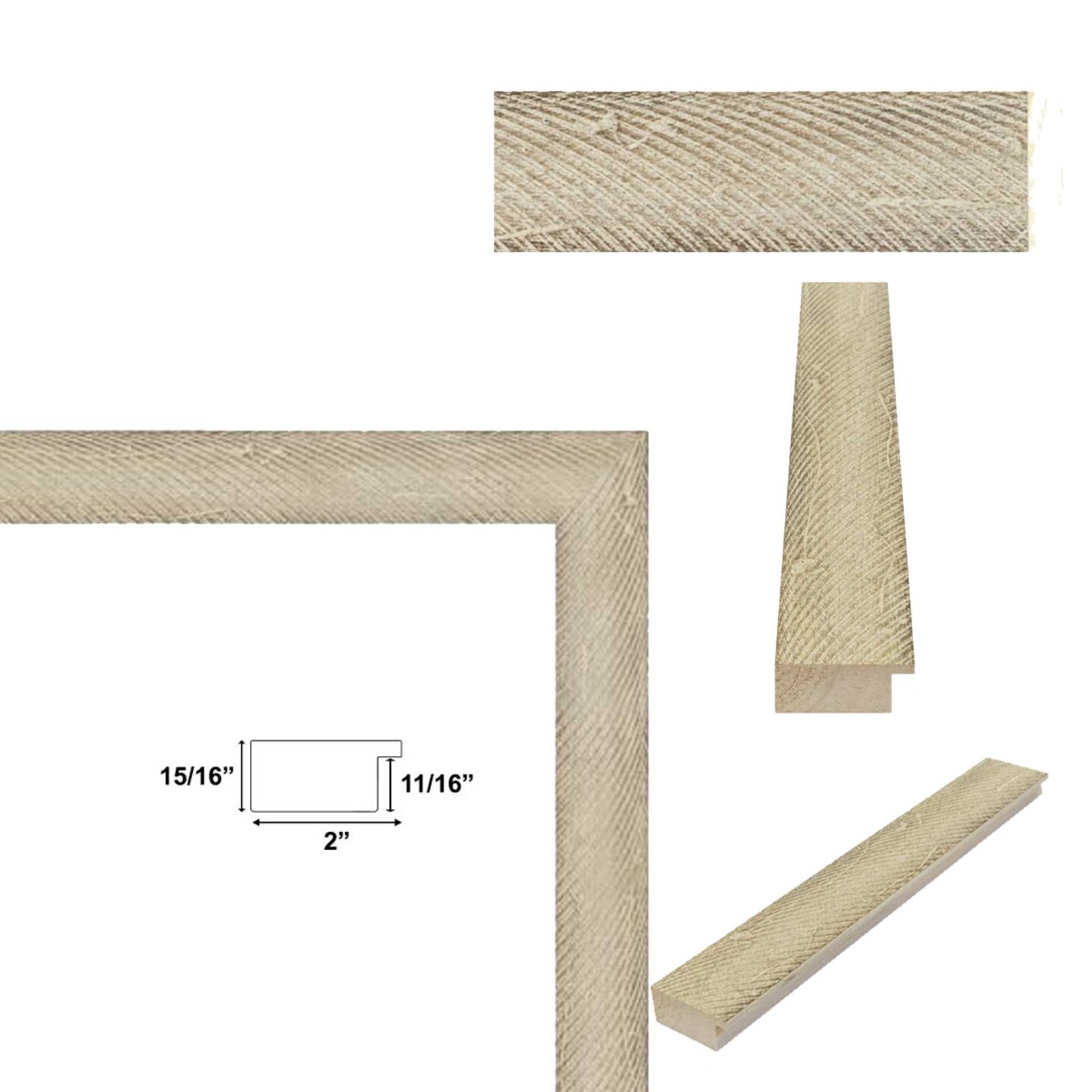 Drift Barnwood White Wash Rustic Picture Frame 16x20 frame