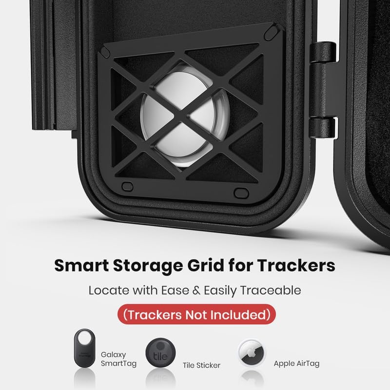 Magnetic Key Box, Magnetic Key Holder Under Car, Hide a Key Magnetic Car, Waterproof & Dustproof Magnetic Key Hider Outdoor, Magnet Storage Box