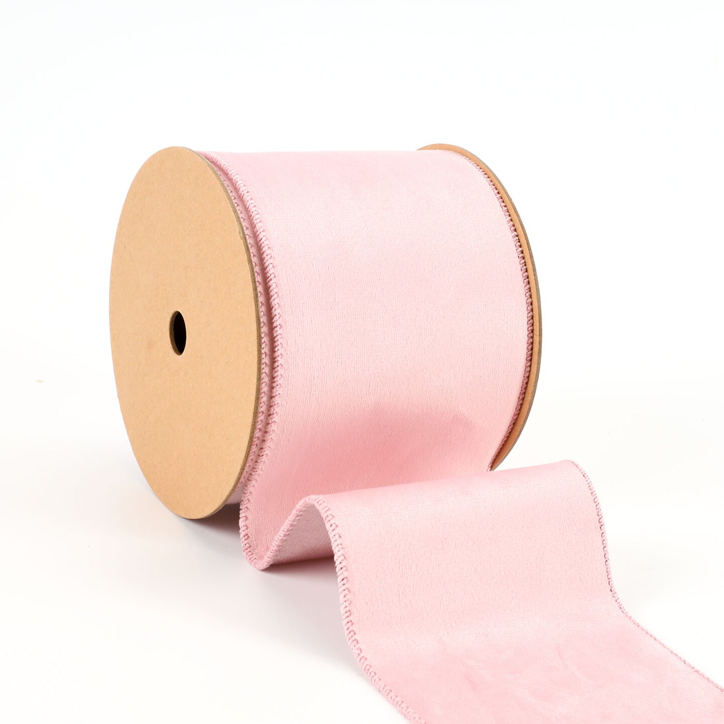 LaRibbons 4" Reversible Classic Velvet/Shimmer Wired Ribbon | 10 Yard Roll