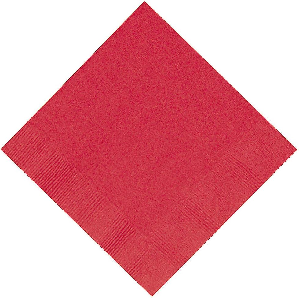 4th of July Solid Color Paper Beverage Napkins Party Supplies - 50 Pc.