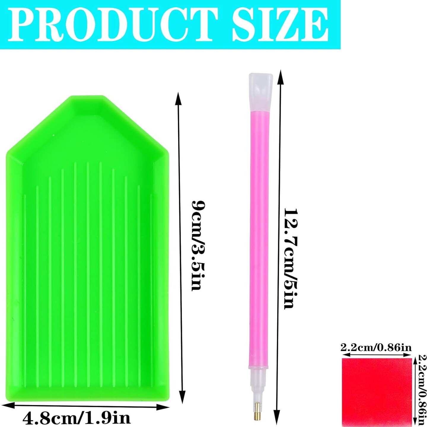 39PCS Diamond Art Painting Tools & Accessories Kit – 12 Trays, 22 Glue Clay, 5 Pens for DIY Diamond Painting