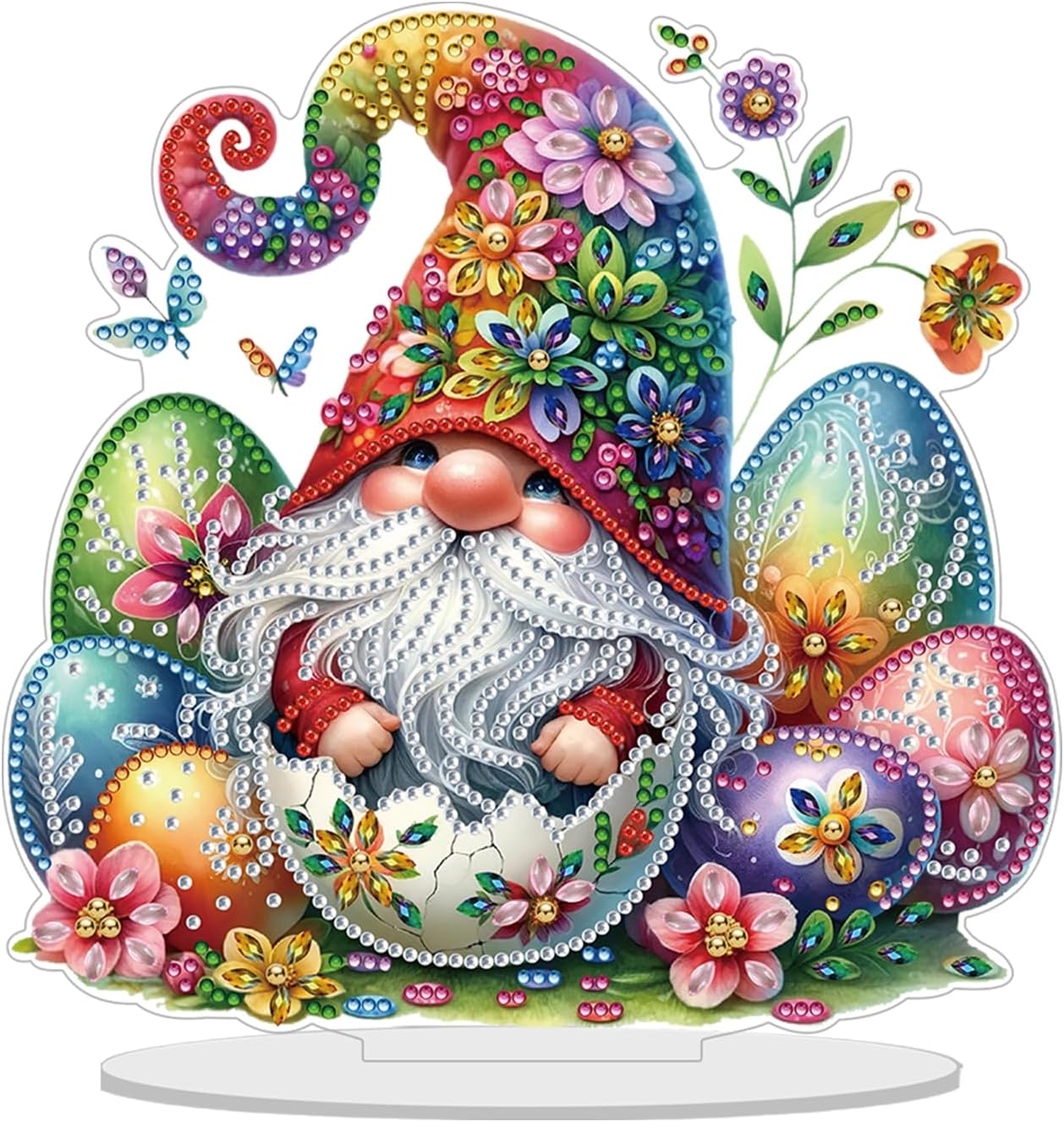 Easter Gnomes Diamond Art Kit for Adults – DIY 5D Diamond Painting – Home Wall Decor & Easter Gift