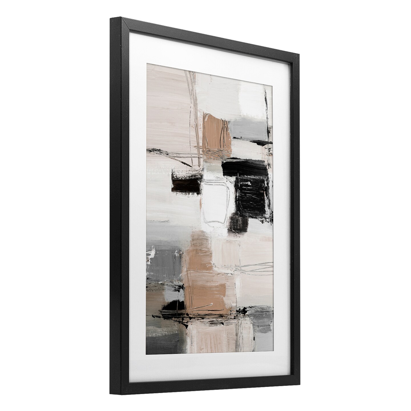 Stupell Industries Contemporary Neutral Variety Framed Print Under Glass, design by Lanie Loreth