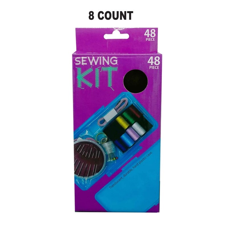 Sewing Kit&#xAE; 48 Piece with Colorful Portable Case Set