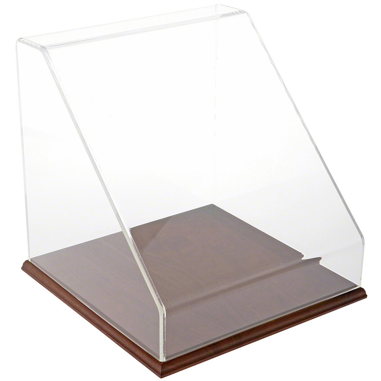 Plymor Clear Acrylic Slanted Front Display Case, 12&#x22; x 12&#x22; x 12&#x22;