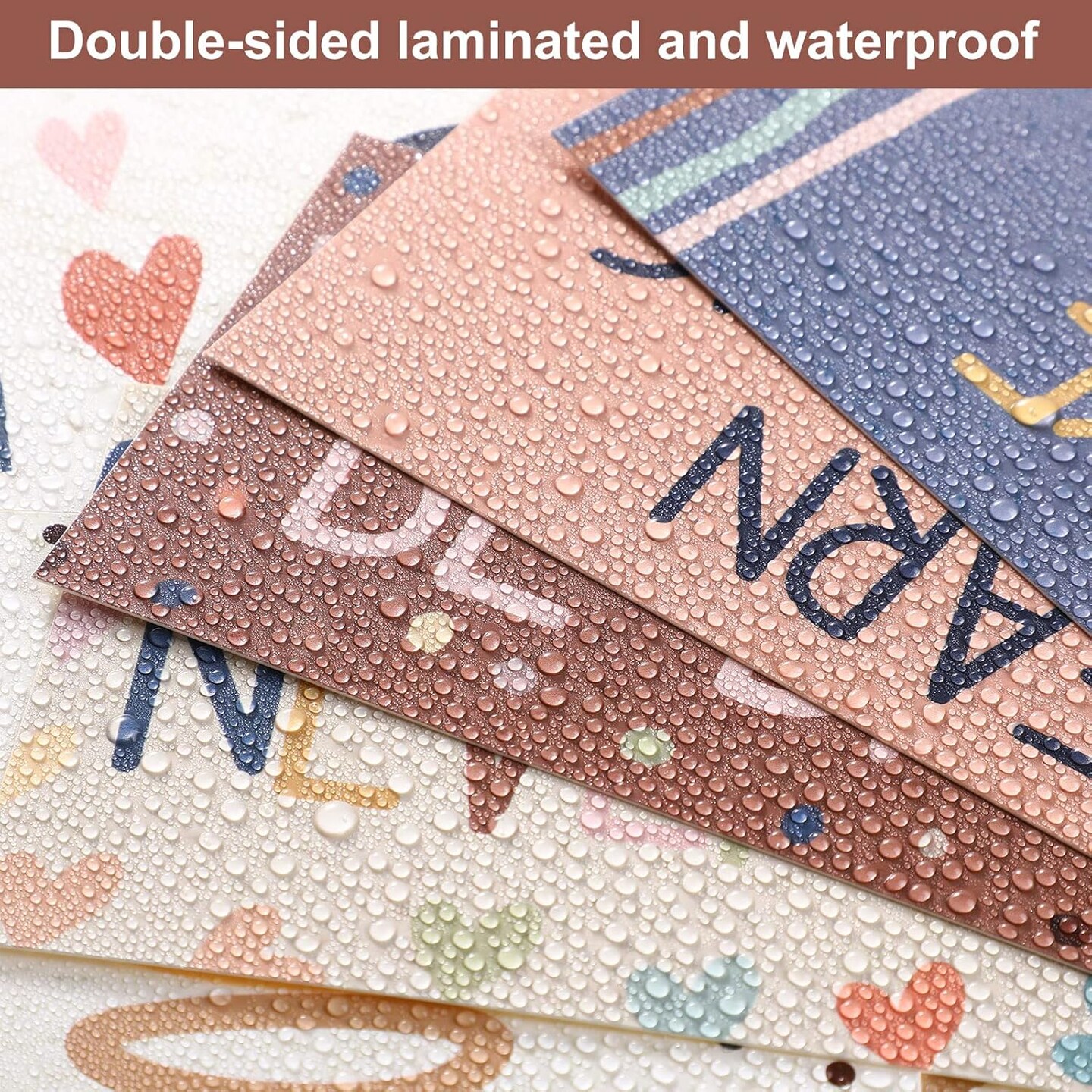 22 Pieces Bulletin Board Cards with Glue Point Dots - Sweet Style