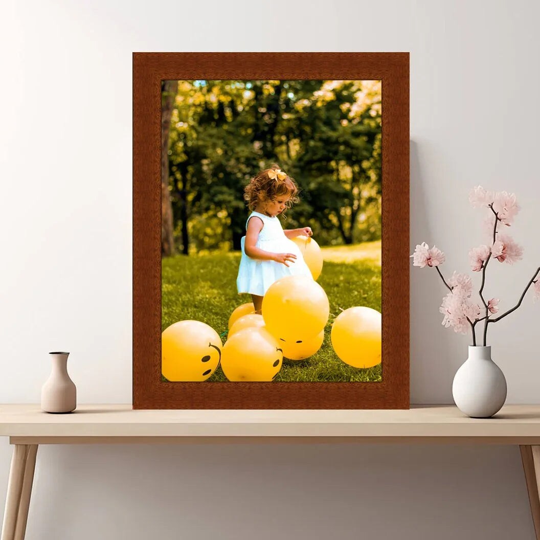 Cherry Wood Picture Frame - Flat Modern Framing