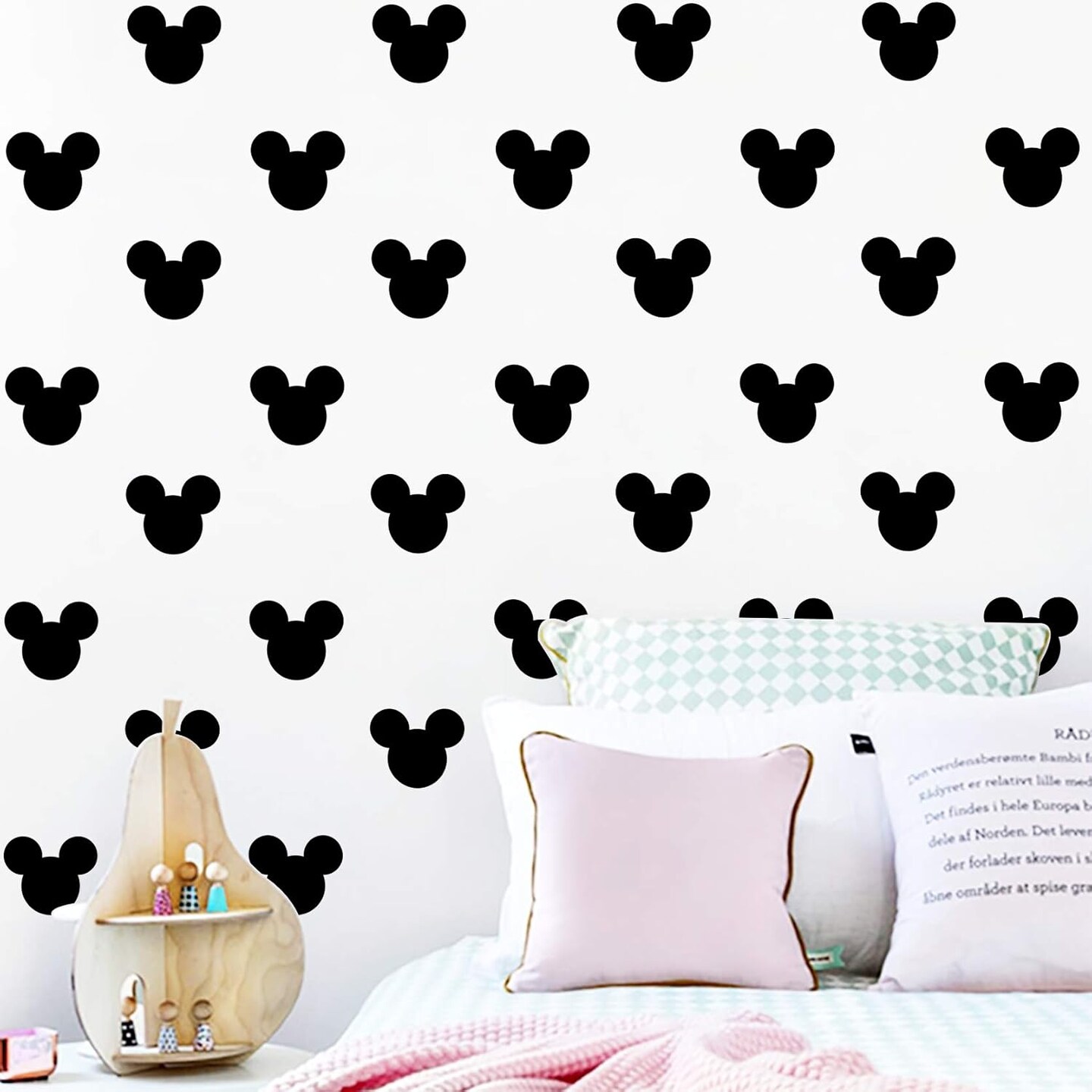 Mouse Stickers 2.62 x 2.2 Inch PVC Mic.key Stickers - 90 Pack