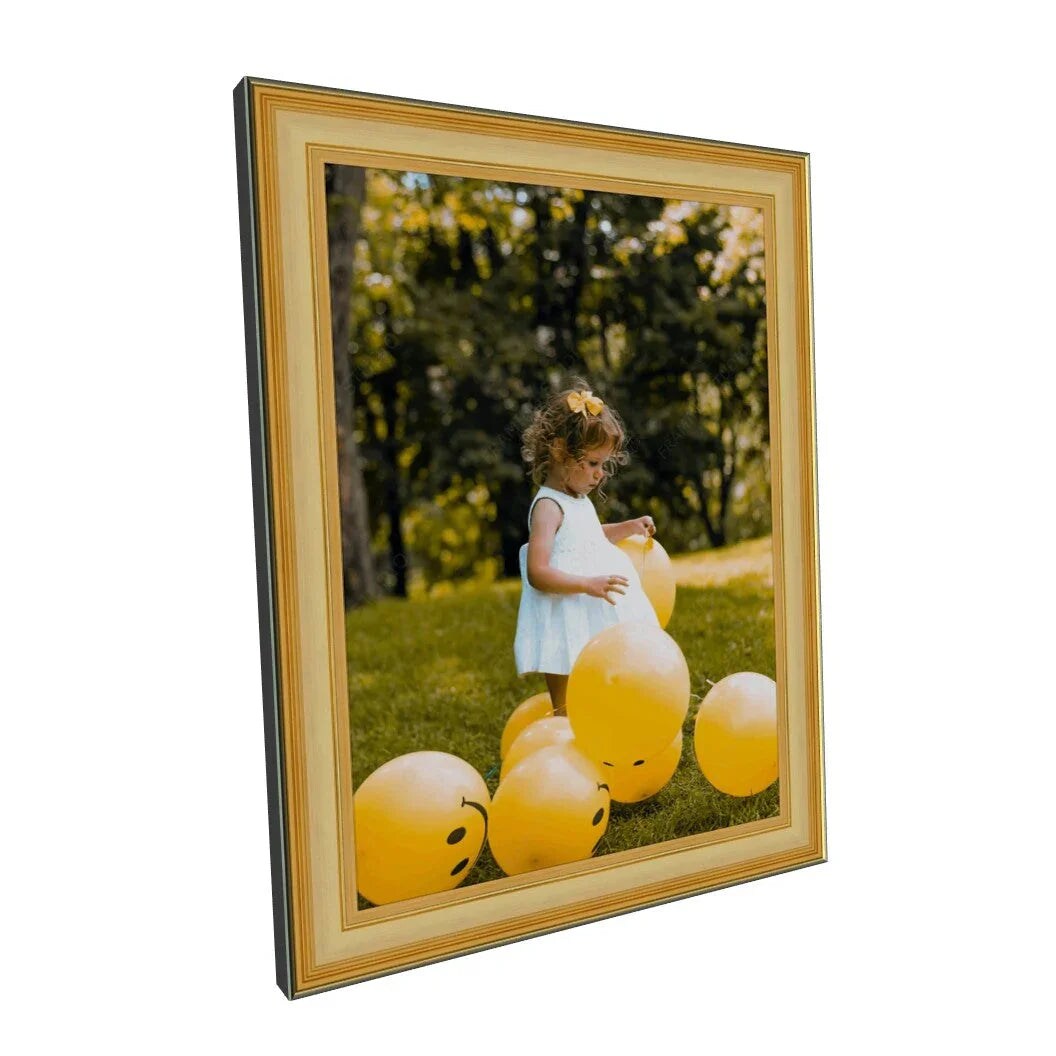 Vintage Gold 14x18 Ornate Picture Frame - Wall Hanging