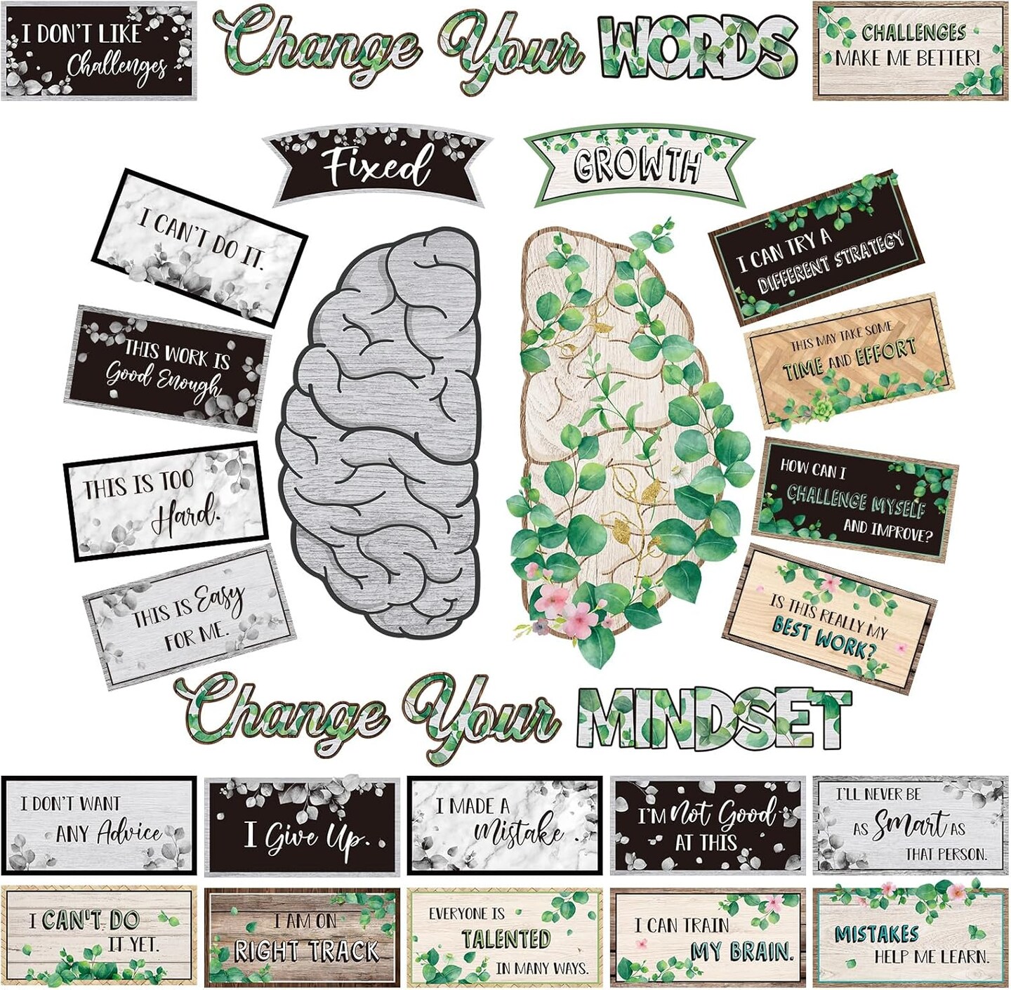 Mindset Posters Bulletin Board Set - Vintage