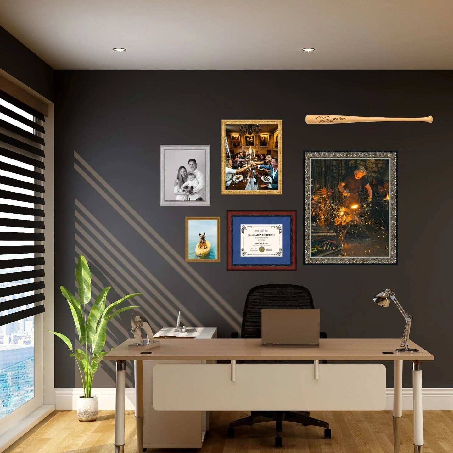 University of Delaware 11x14 Diploma Frame for 8.5x11 Certificate Blue