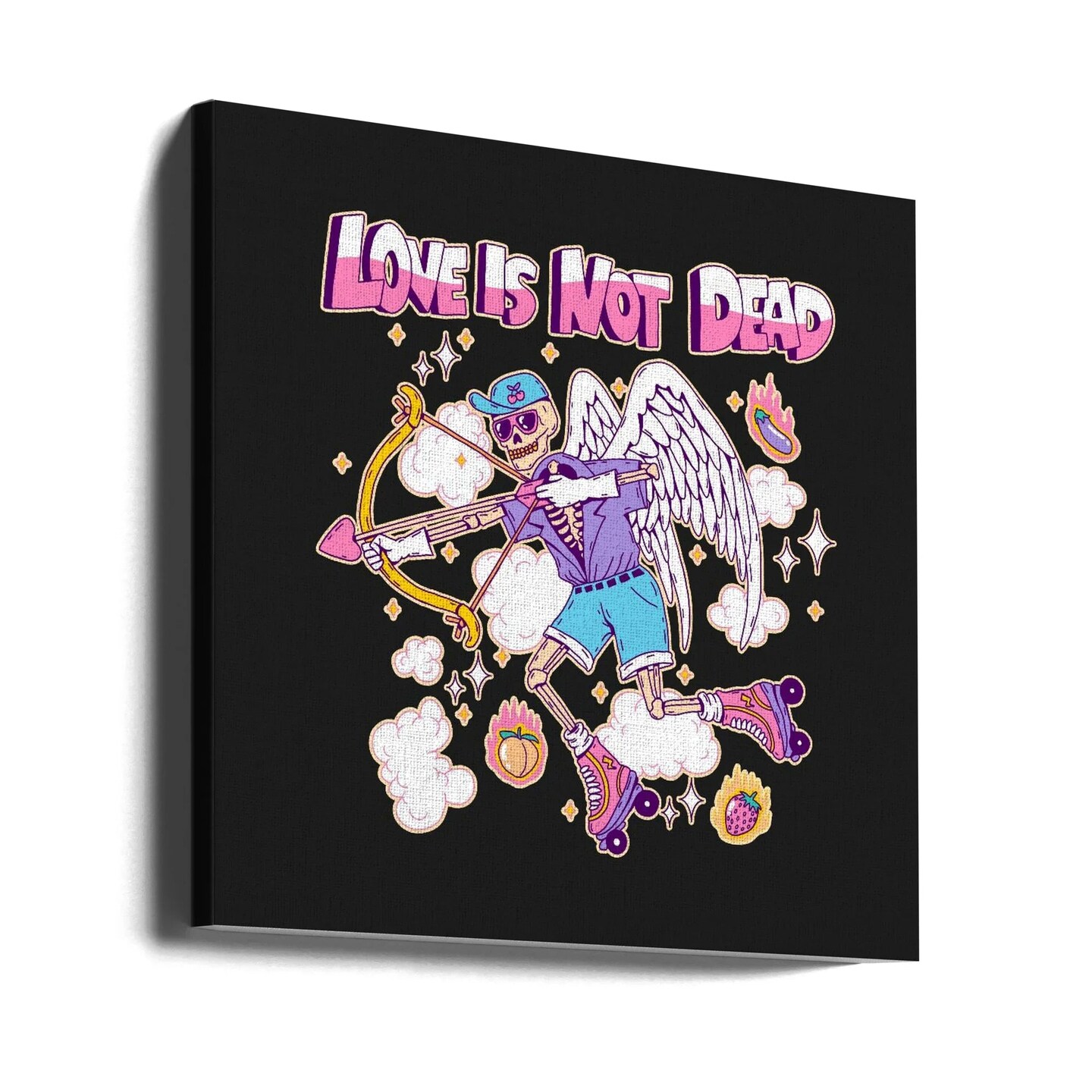 Cool Characters 2 05.png Square 24x24 Canvas - Corporate Office Art