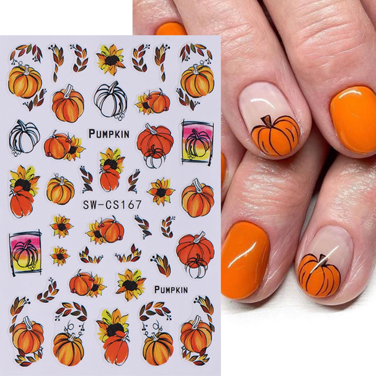 Fall Nail Art Stickers Decals Autumn