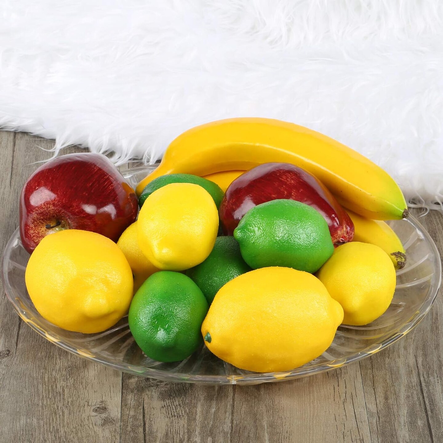 6pcs Artificial Red Apples