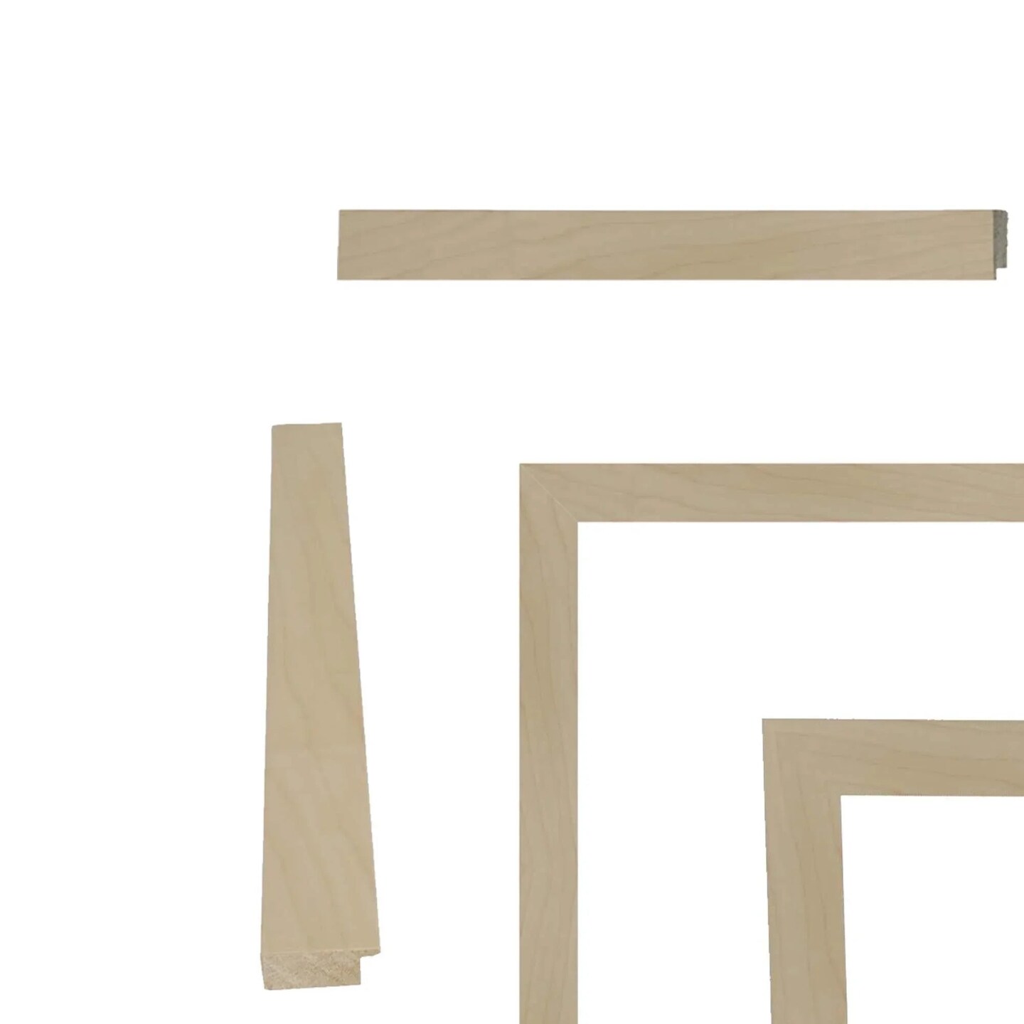 Natural Maple Wood Flat Picture Frame 11x16 frame