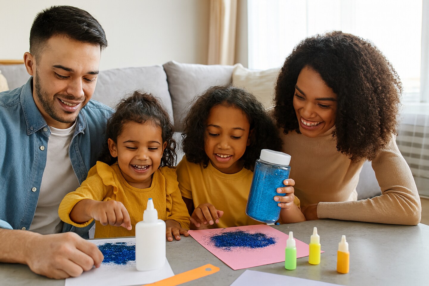 Craft Glitter 1 lb Jar – White / Clear Bulk Glitter for Crafts, Decor & Classroom Projects