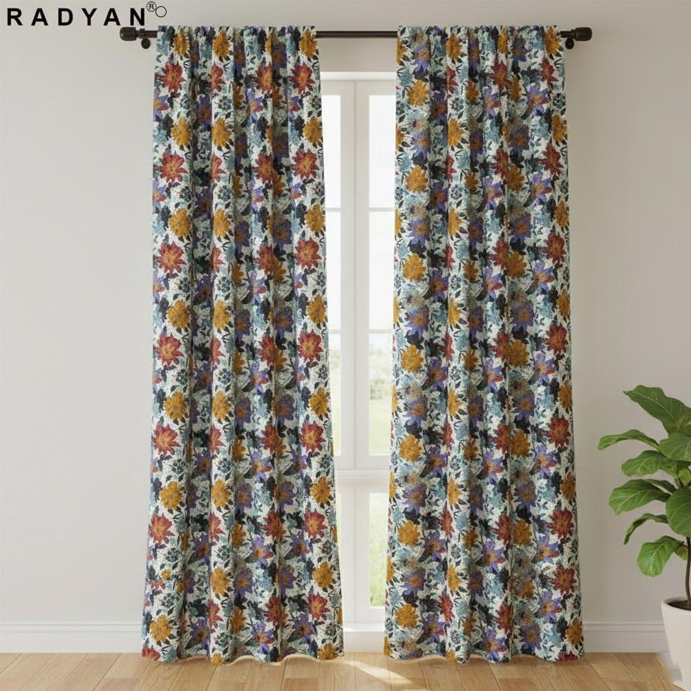 1 Yard Matte Floral Jacquard Brocade Fabric 100% Polyester for Apparel Décor Sewing 58/59 Inch Width