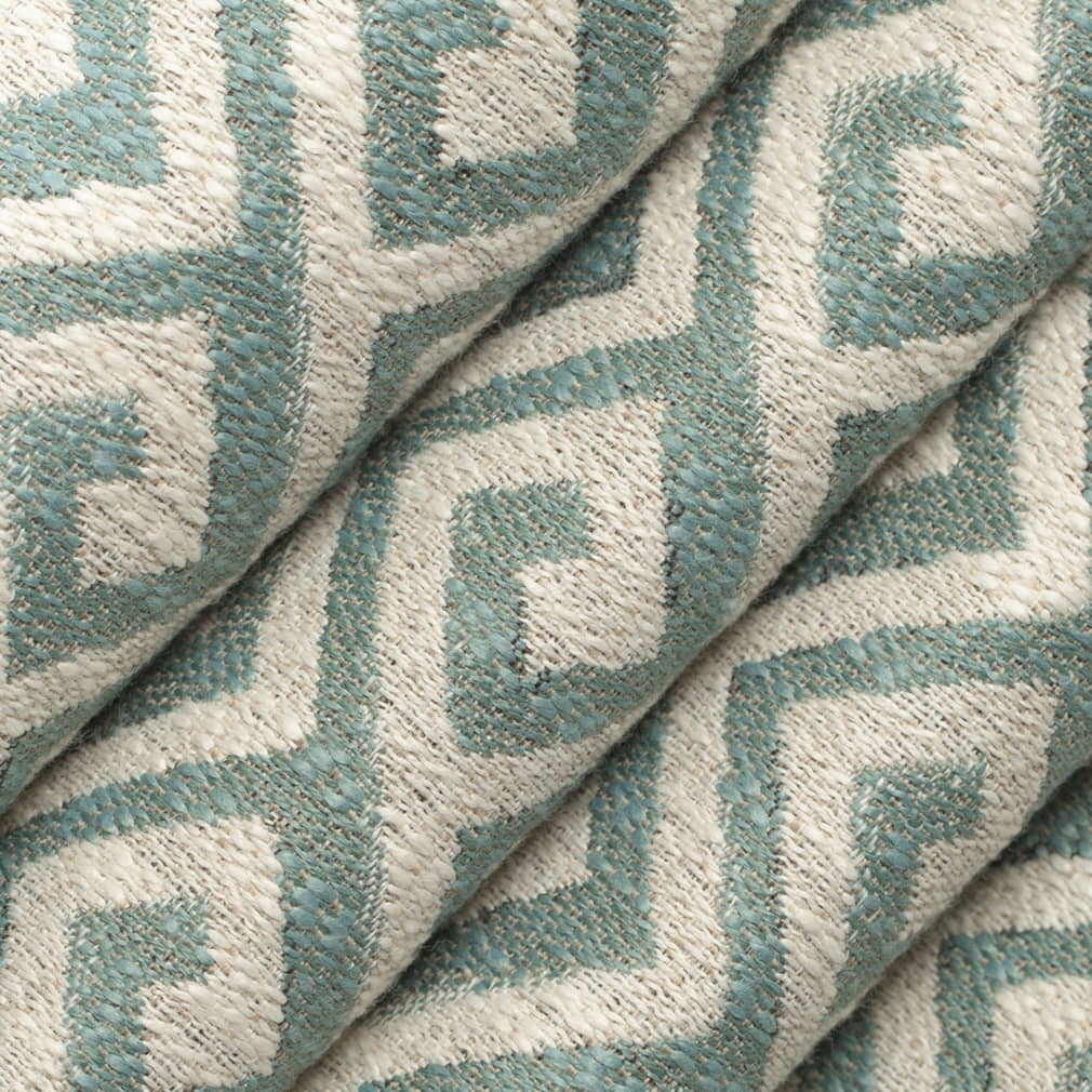 Upholstery Fabric - Aqua & Teal Abstract & Geometric,Greek Key Upholstery Fabric 54 Inches"