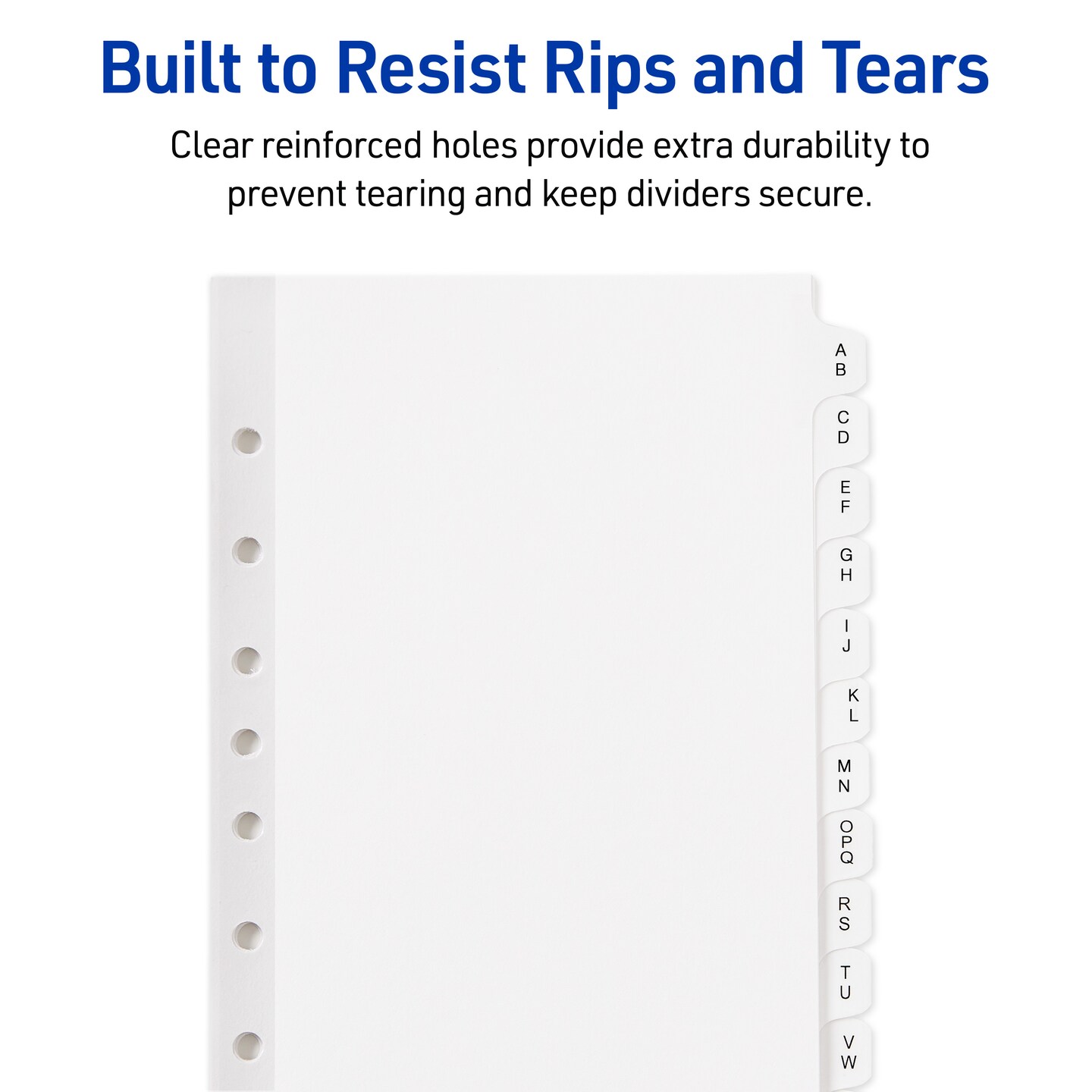 Avery A-Z Mini Dividers for 3 Ring Binders, 12 Tabs per Set, 8.5" x 5.5", Pre-printed Tabs, 4 Binder Divider Sets (43131)
