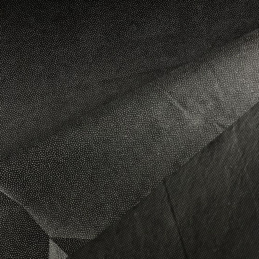 1 Yard Black Non Woven Iron 100% Polyester On Fusible Interfacing Medium Weight Polyester 58/60 Inch Width