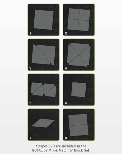 AccuQuilt Ready. Set. GO!® Ultimate Beginner Fabric Cutting System (Ready. Set. GO! - 8" Block)