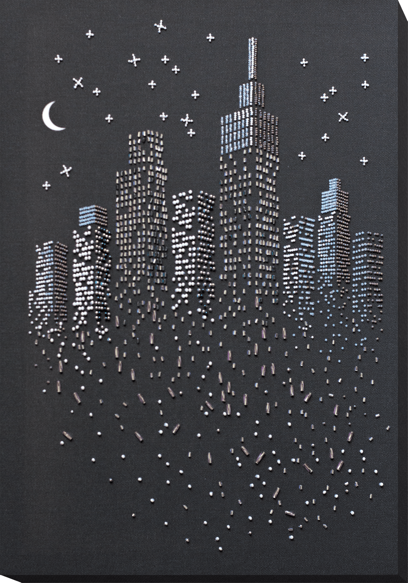 Bead Embroidery Kit - The glitter of the night lights