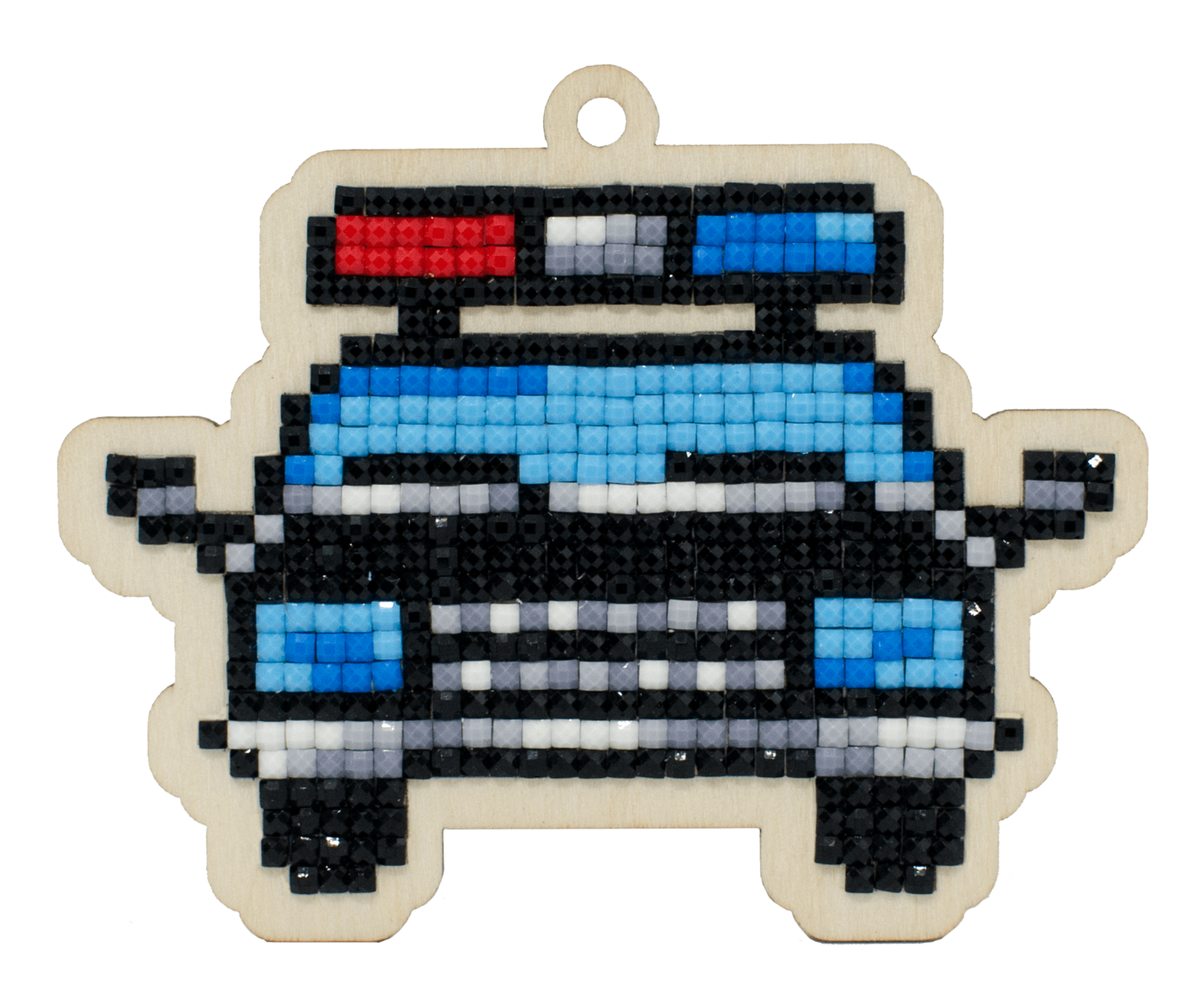 Police Car CSw385 Diamond Painting on Plywood Kit
