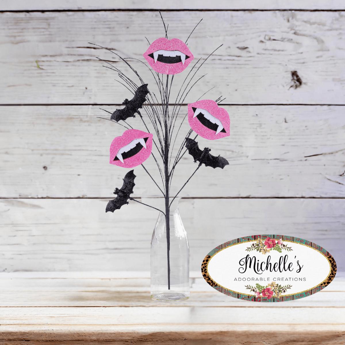 28&#x22; Vampire Lips and Spray: Hot Pink