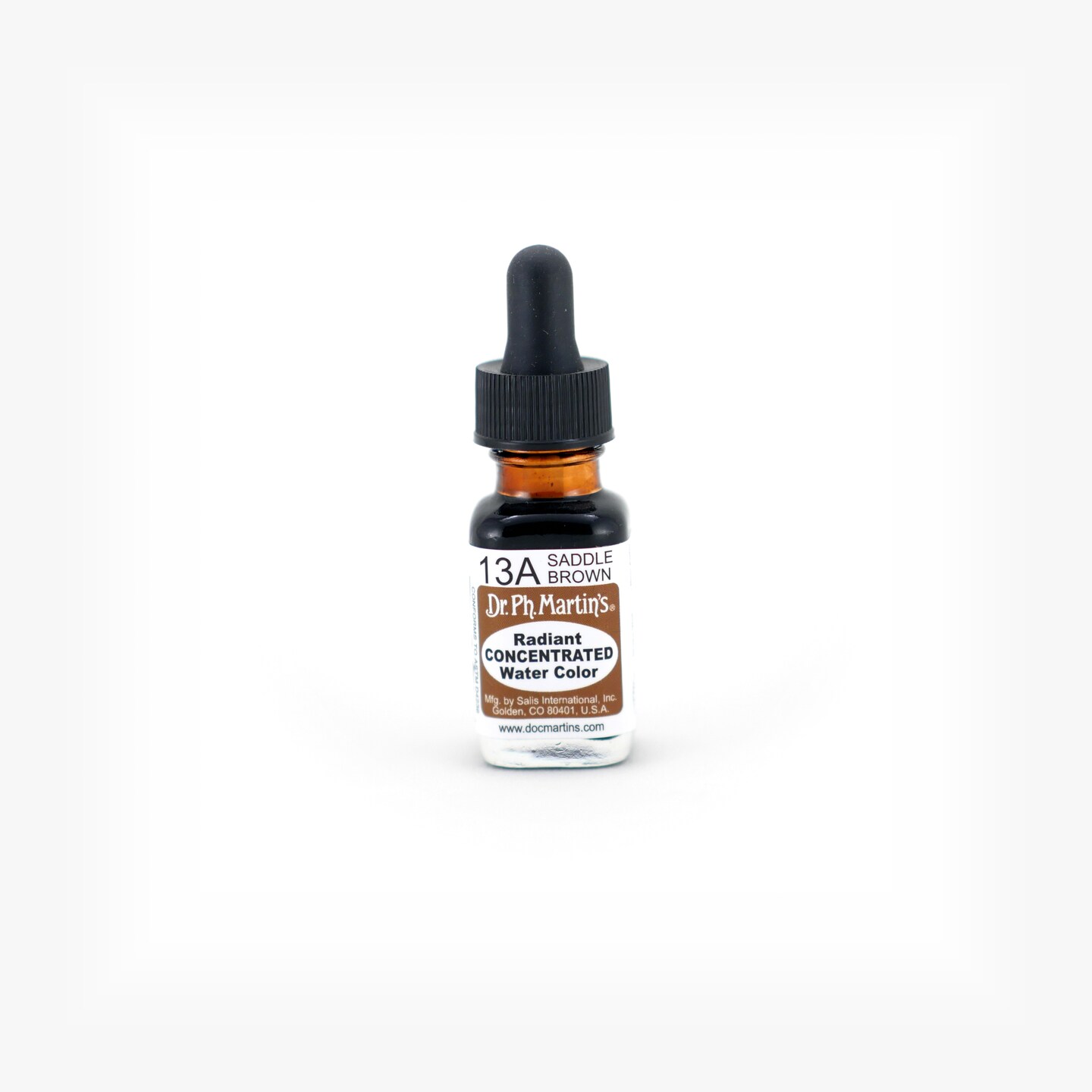 Dr. Ph. Martin's® Radiant Concentrated Water Color, ½ US fl oz, 13A Saddle Brown, 1 Bottle