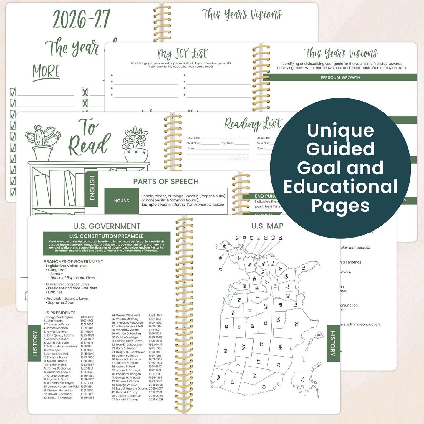 Daisy 2026–2027 Academic Student Planner, 7" x 9" - Butter Yellow Daisies