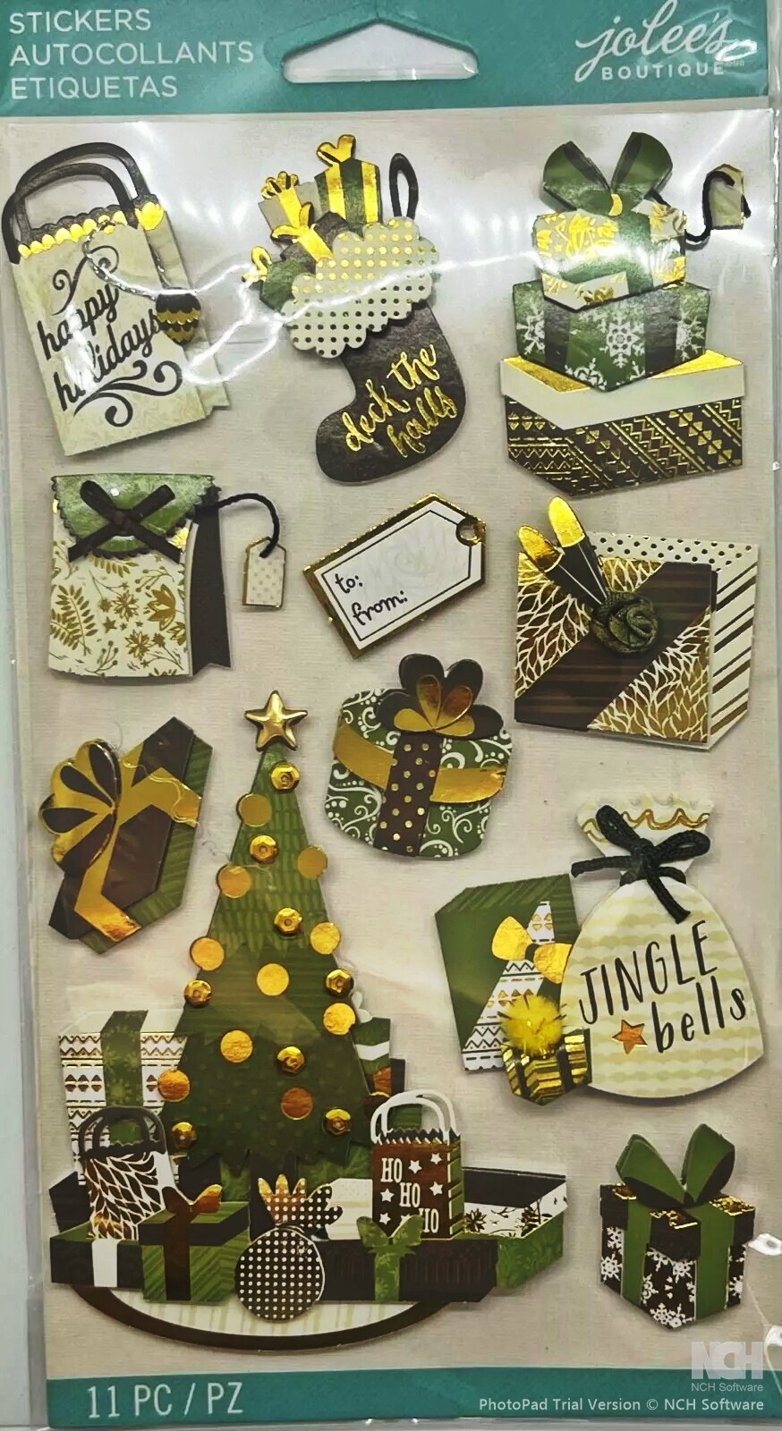 Jolee&#x27;s Boutique Christmas Gifts Dimensional Stickers