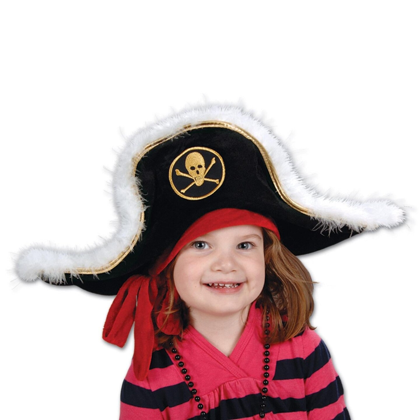 6 Pack Beistle Child Plush Pirate Captain&#x27;s Hat