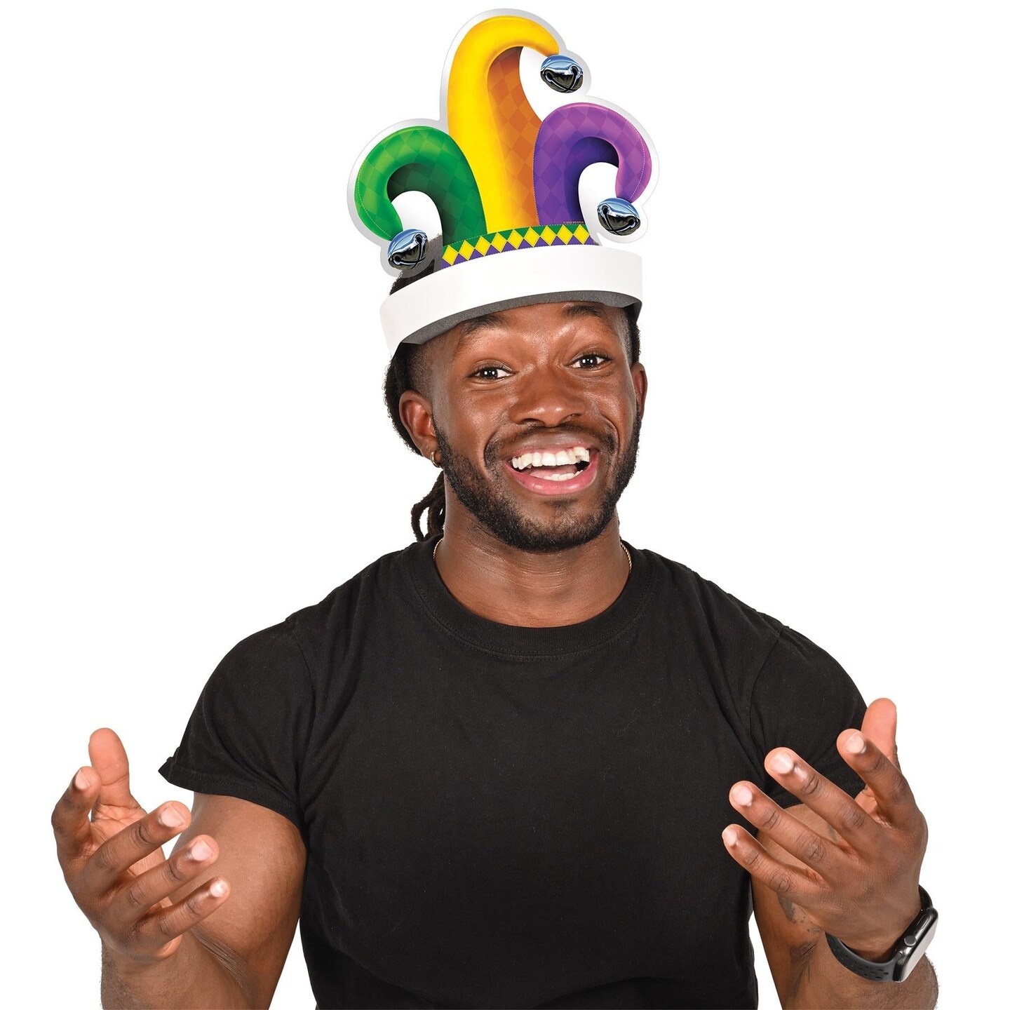 12 Pack Beistle Mardi Gras Jester Hat Headband