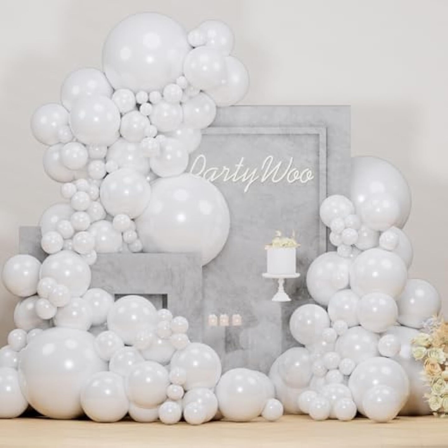 PartyWoo Balloons 142 pcs Balloons Different Sizes Pack of 18 12 10 5 Balloon arch Balloon Garland for Birthday Baby Shower Party Decorations