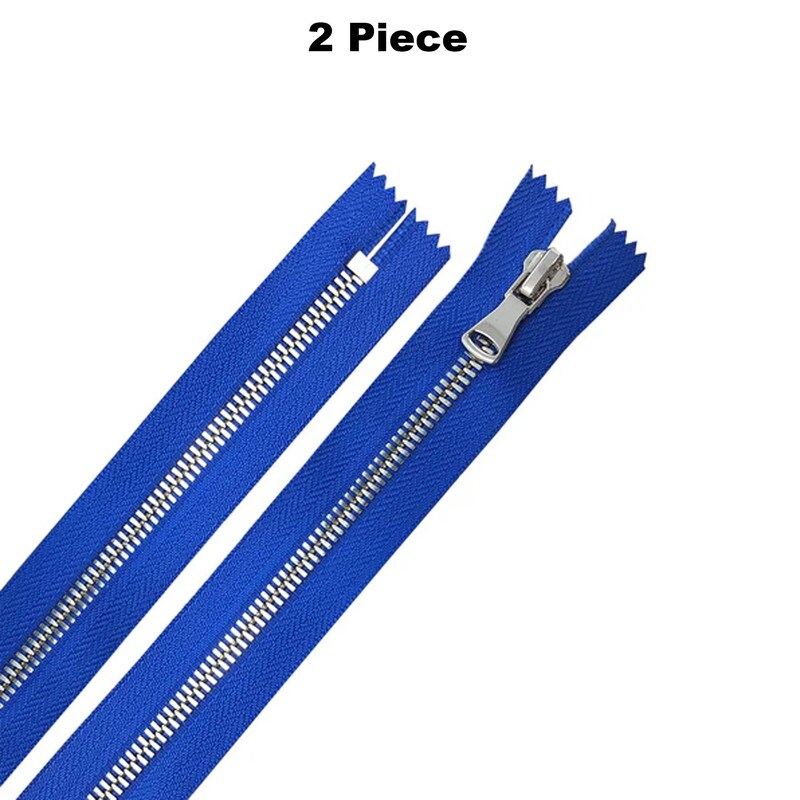 5MM One Way Closed Bottom Zipper Royal Tape Nickel Teeth 7–20 Inche ...