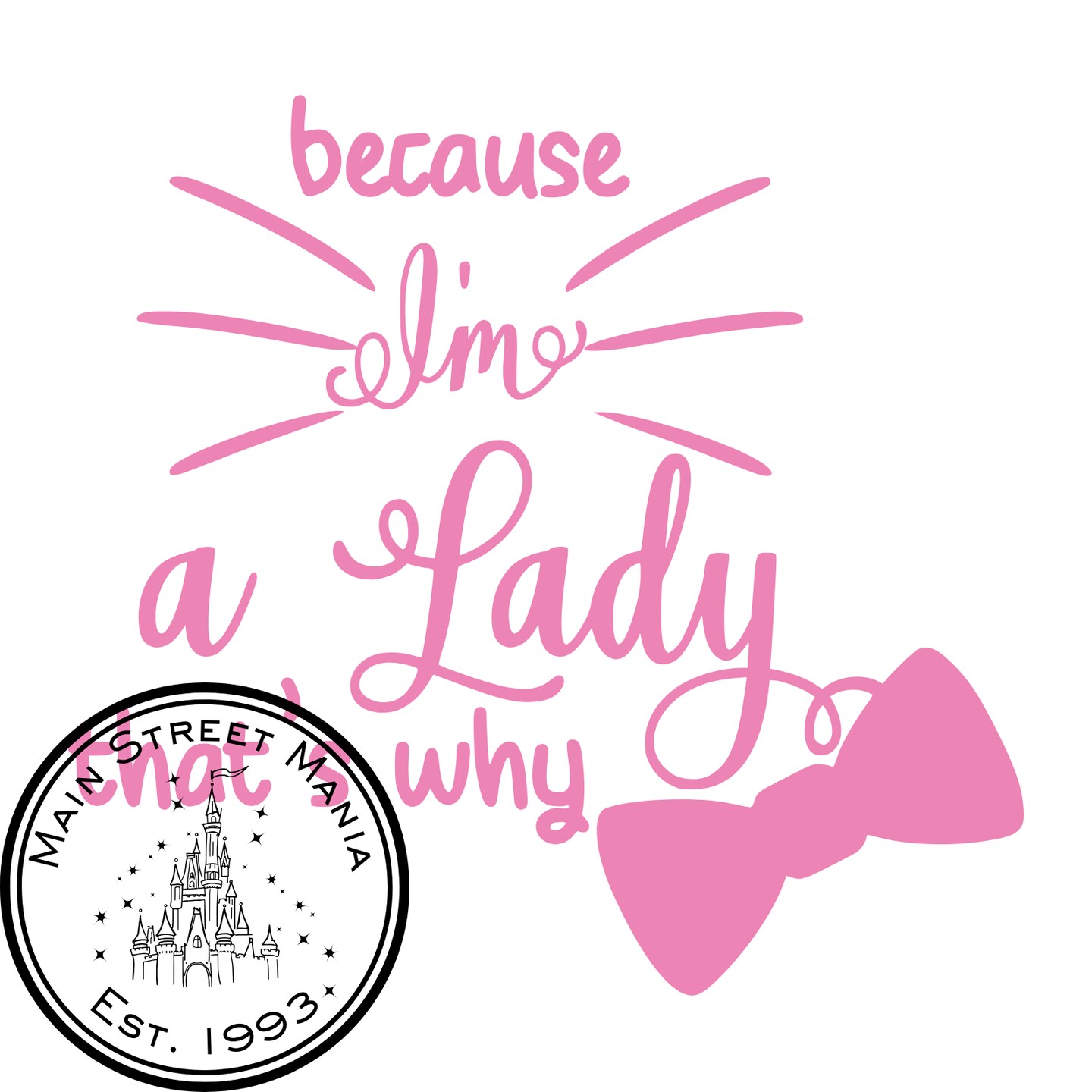 Because I'm a Lady Marie Aristocats Decal Sticker | MakerPlace by