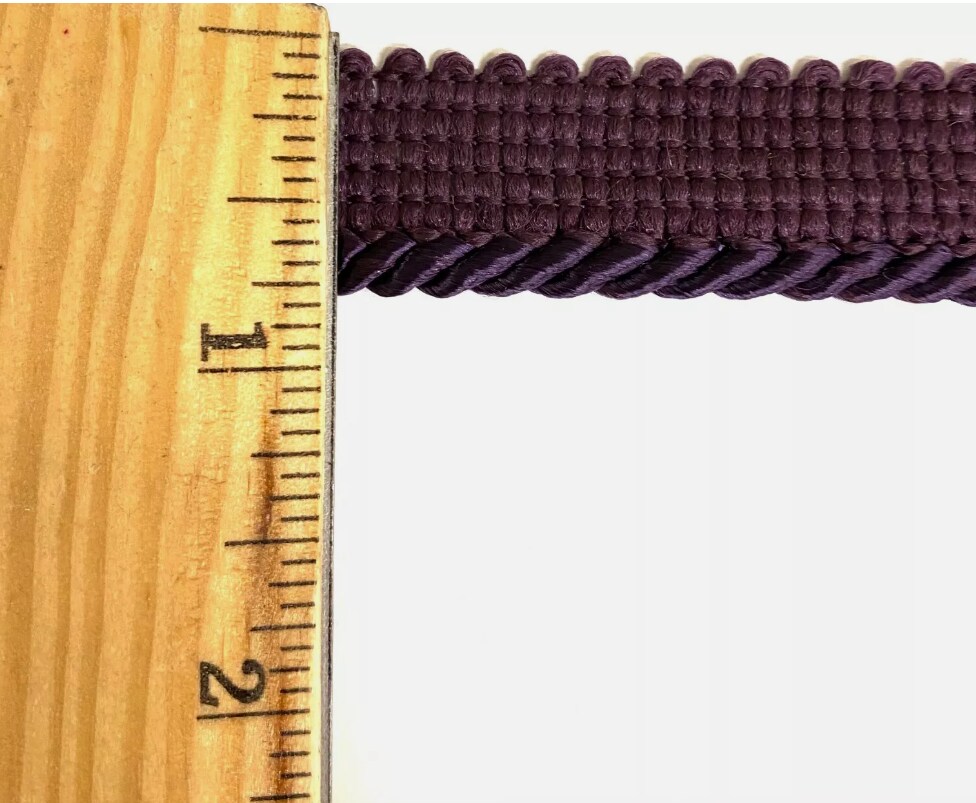 Twist Cord with Lip Piping Trimming - 8 Yards- Many Colors Available!