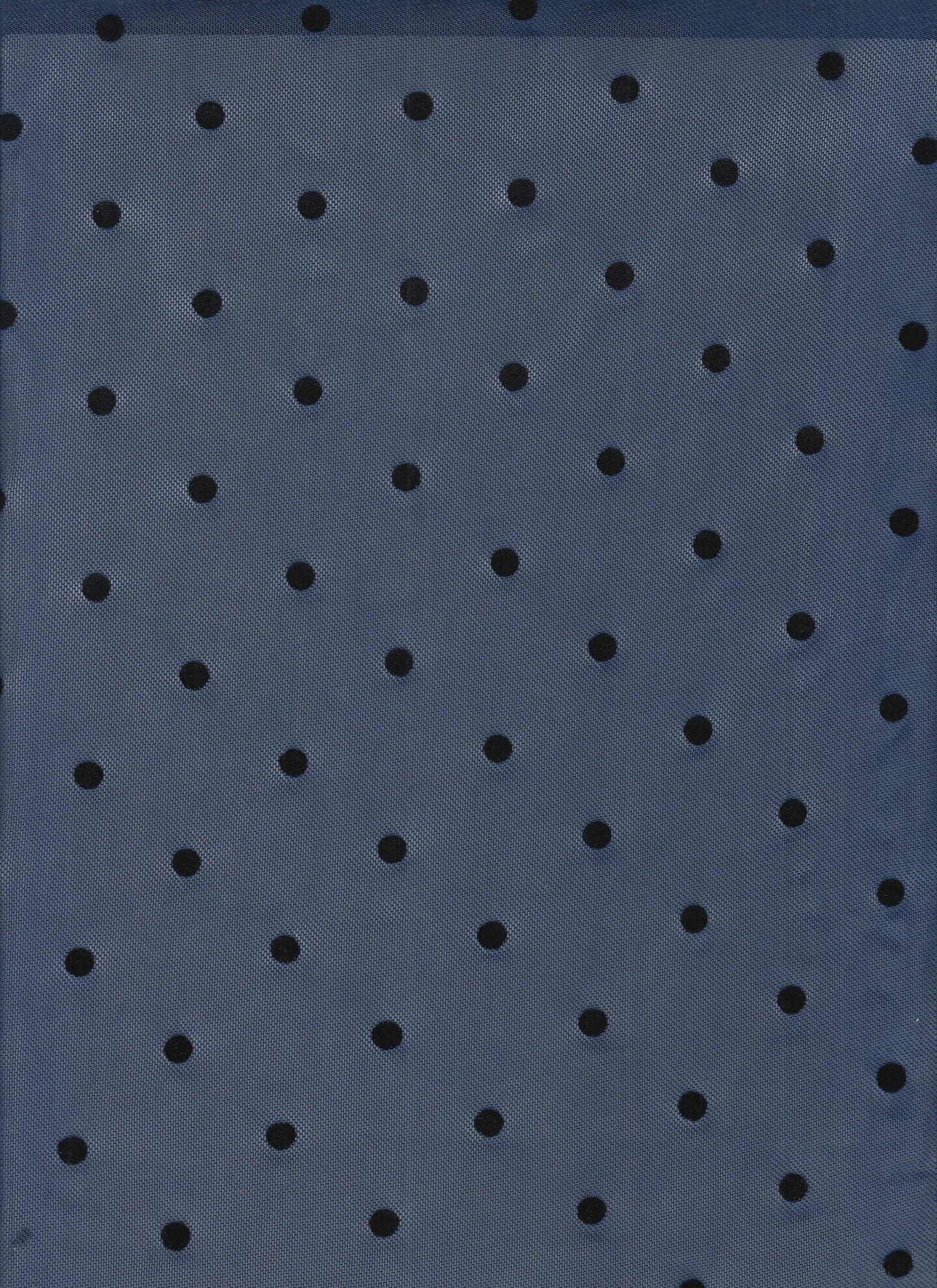 1 Yard 90% Polyester and 10% Spandex Mesh Fabric, Polka Dot Flocking Soft Stretch 56/57" Width