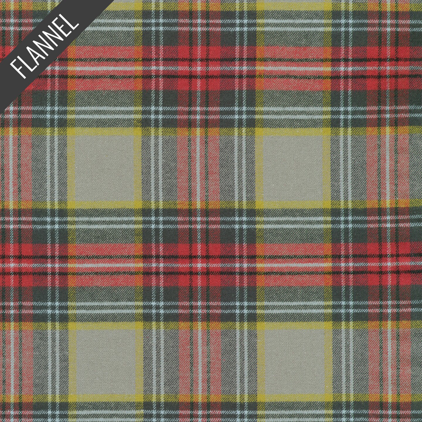 Niseko Twill Flannel Plaid in Ash (sb-5755-55) | Niseko Twill Flannel Plaids | Robert Kaufman