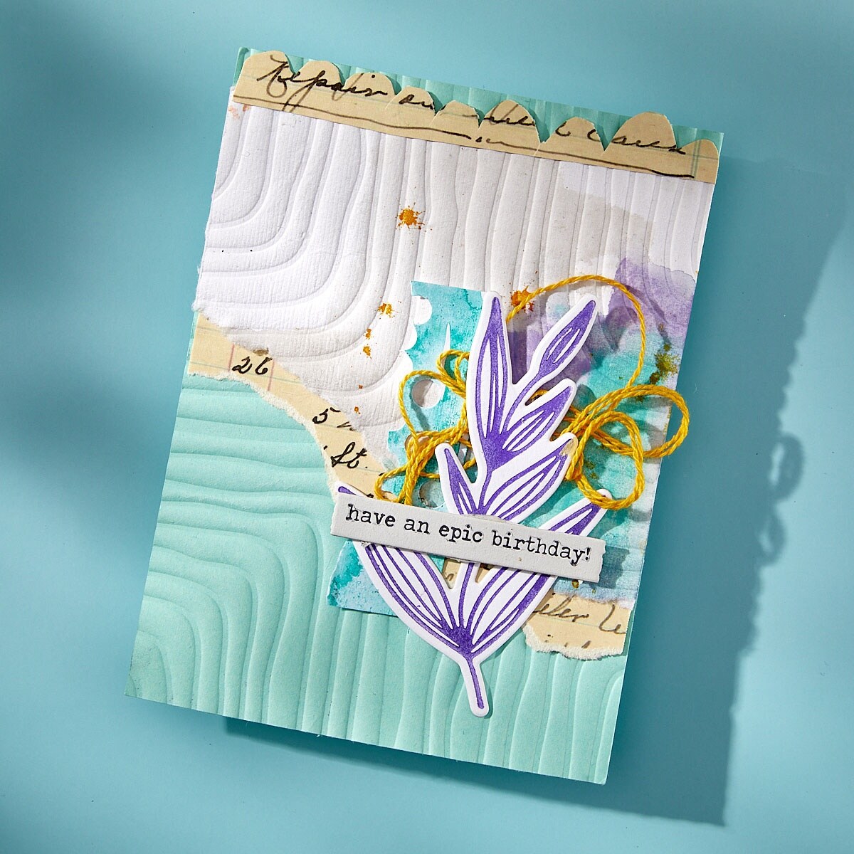 Spellbinders 3D Embossing Folder By Dina Wakley-Lined Corners