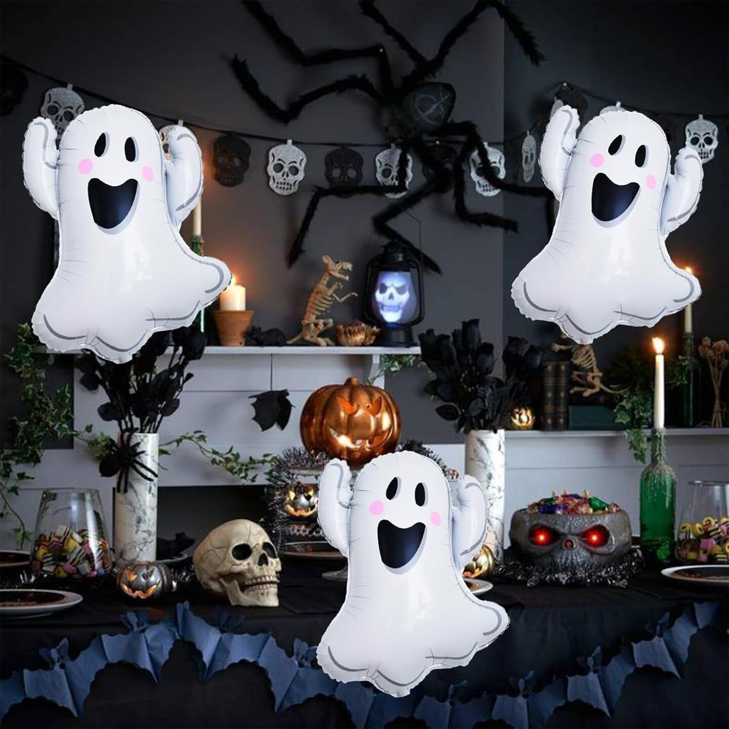 Halloween Ghost Balloons Set (White - Xxl Ghost)