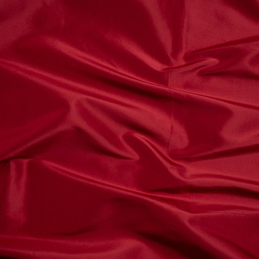 1 Yard Premium Silk Taffeta Fabric in Rhubarb Solid Silk 54 Inch Wide