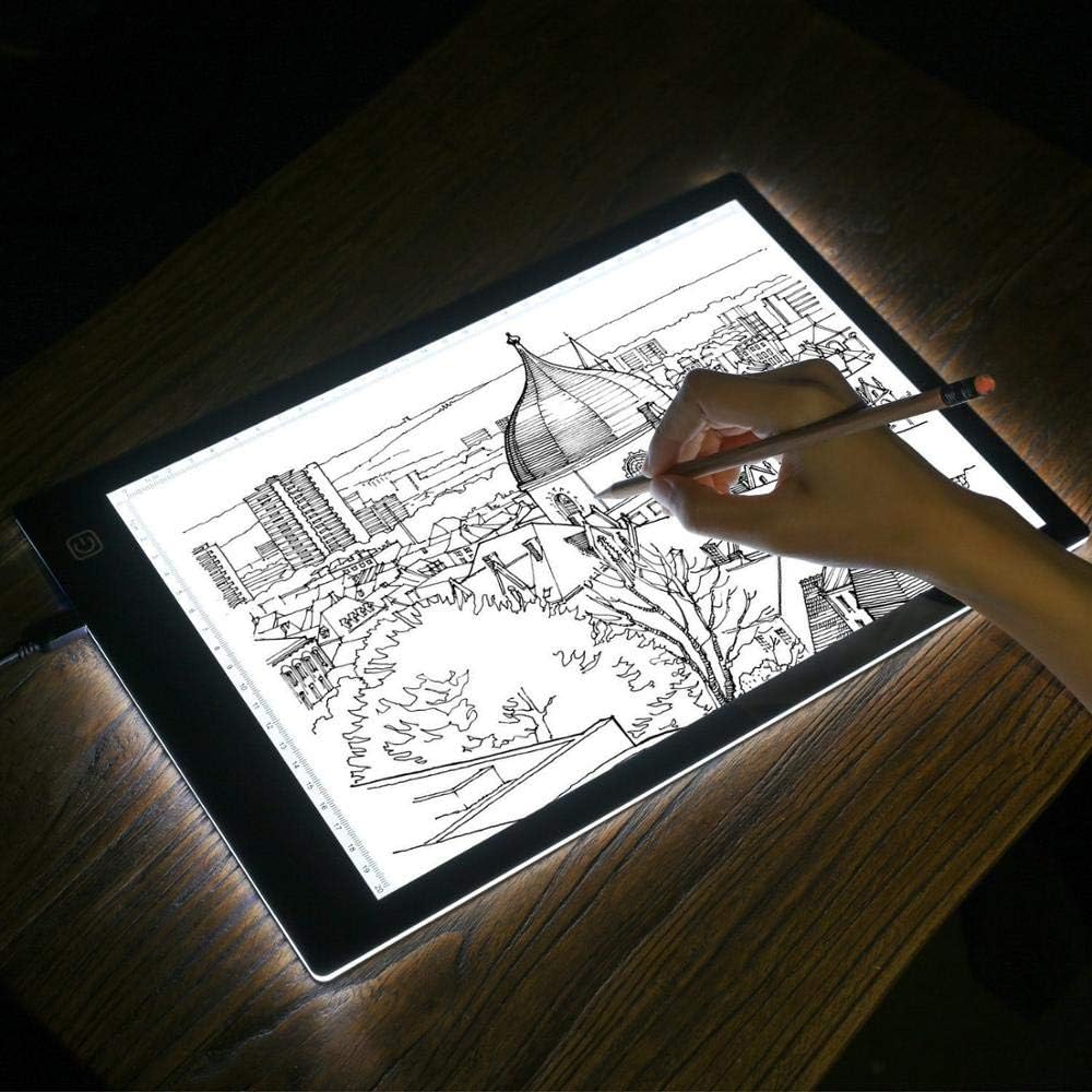 A4 Ultra-Thin LED Light Box Tracer USB Power Cable Dimmable Brightness LED Artcraft Tracing Light Box Light Pad