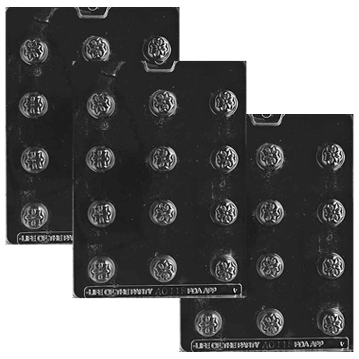 Bite Size Stylized Flower Chocolate Mold