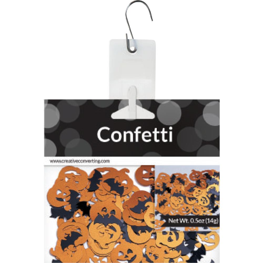 12 pc Bulk Bats and Pumpkin Confetti