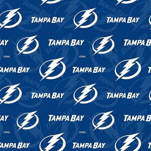 NHL Licensed Tampa Bay Lightning 1199-LGT Cotton Fabric by the Yard