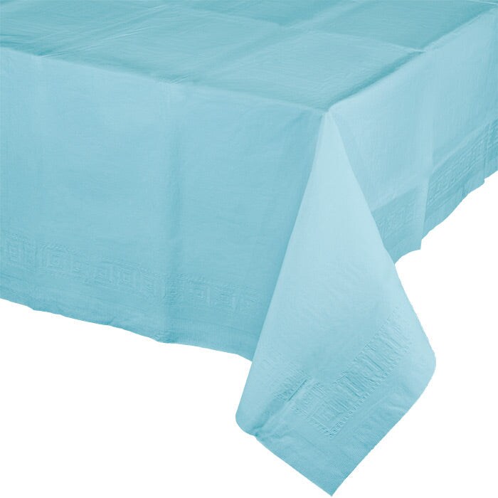 6 pc Bulk Pastel Blue Paper Table Covers 54&#x22; x 108&#x22;