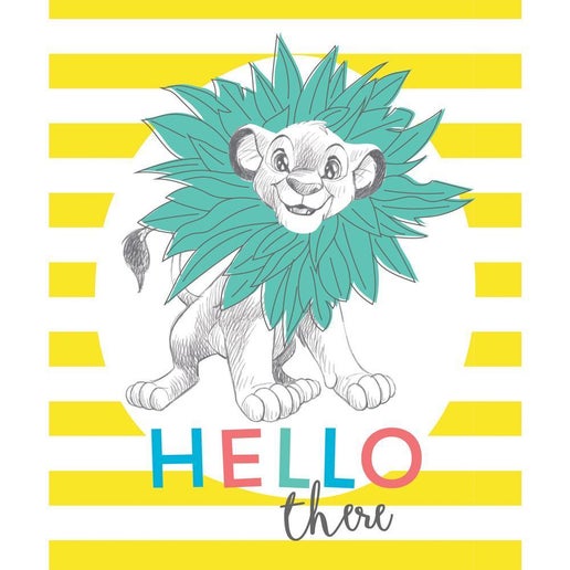 Disney Dress To Impress Collection - Lion King Simba Hello There Panel - Yellow